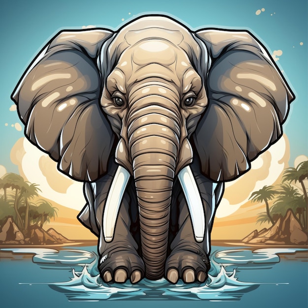 elephant logo cartoon