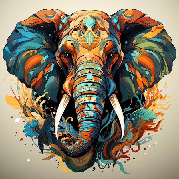 elephant logo illustration