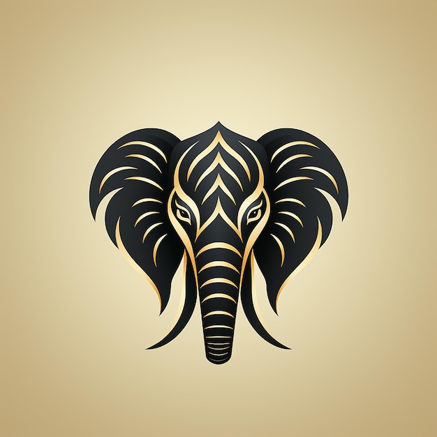 Photo the elephant logo is minimalistic