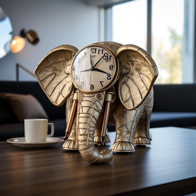 Elephant statue on the table