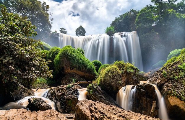 Elephant Waterfalls on the Cam Ly River near Da Lat in Vietnam