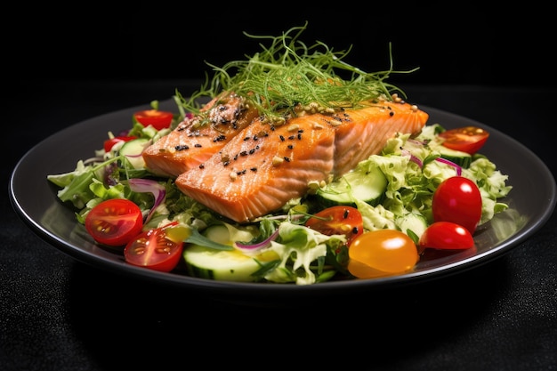 Улучшите свои впечатления от ужина с салатом из лосося