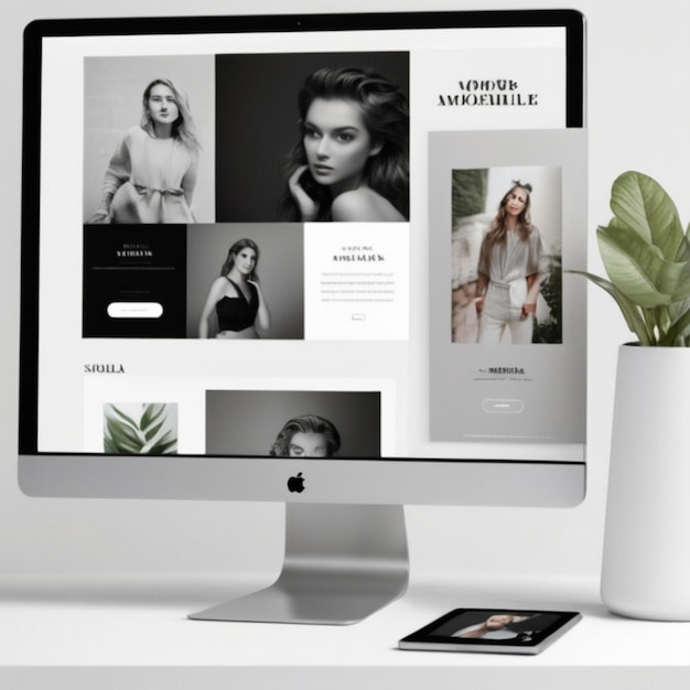 Elevate Your Portfolio Showcase with a Social Media Template Featuring Stylish Photo Frames