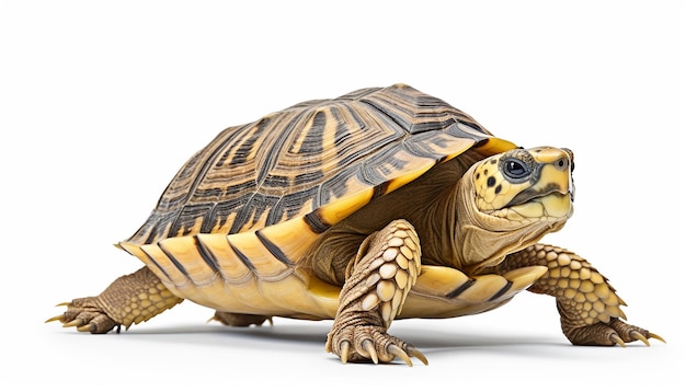 Photo elevated front view of sea turtle