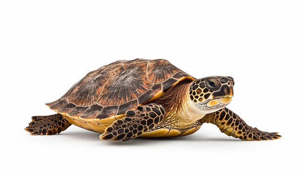 Elevated Front View of Sea Turtle