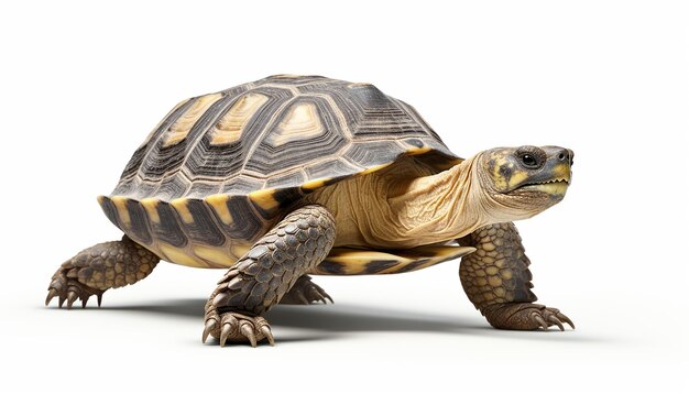 Photo elevated front view of sea turtle