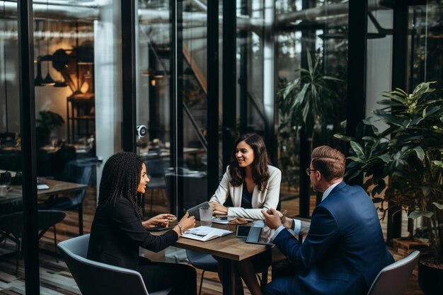 Elevating Ideas Black Executives at Work Black Business Meeting photo