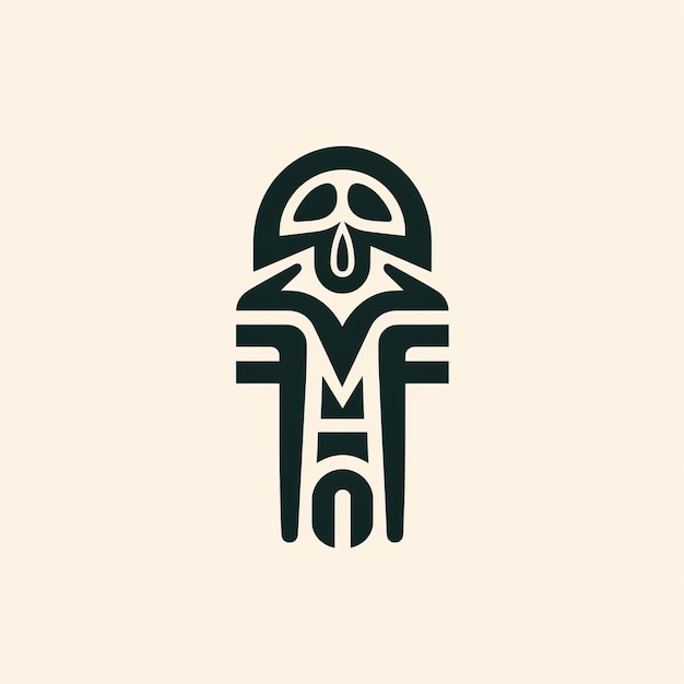 Photo elevating traditions a minimalist logo design featuring an eagle totem