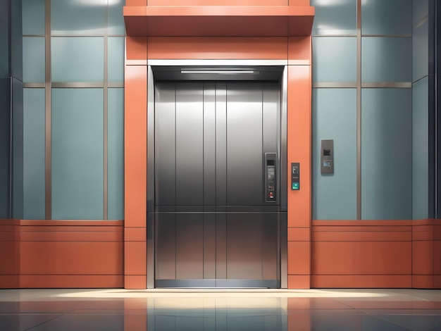 elevator flat illustration