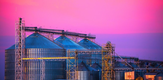 Elevator Modern large agroindustrial complex Grain storage and drying