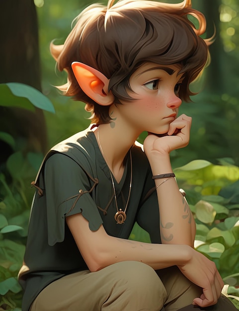 elf boy illustration