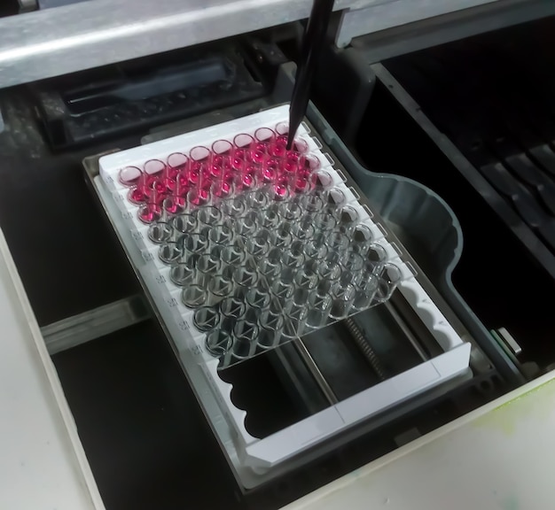 ELISA or Enzyme Linked immunosorbent assay plate