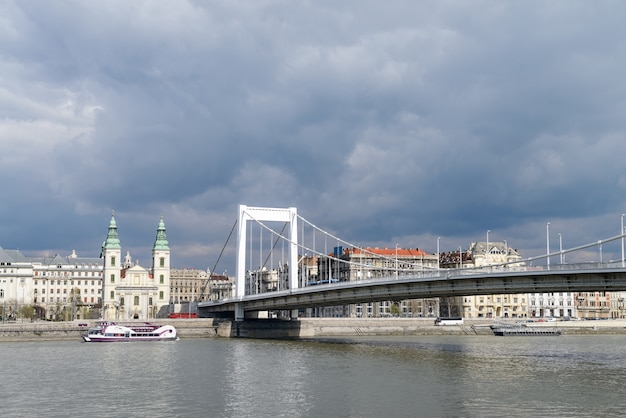 Elisabeth bridge in Budapest, Hungary