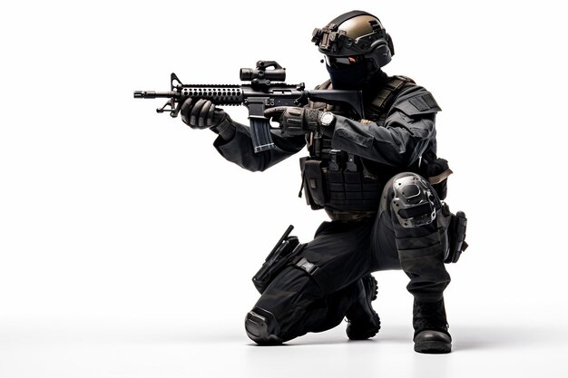 Photo elite commando statue