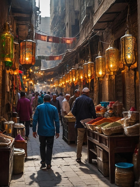 Photo elkhalili market in cairo