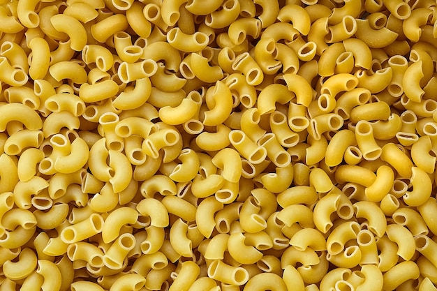 Elleboog Macaroni met een gladde ondergrond van ongekookte pasta