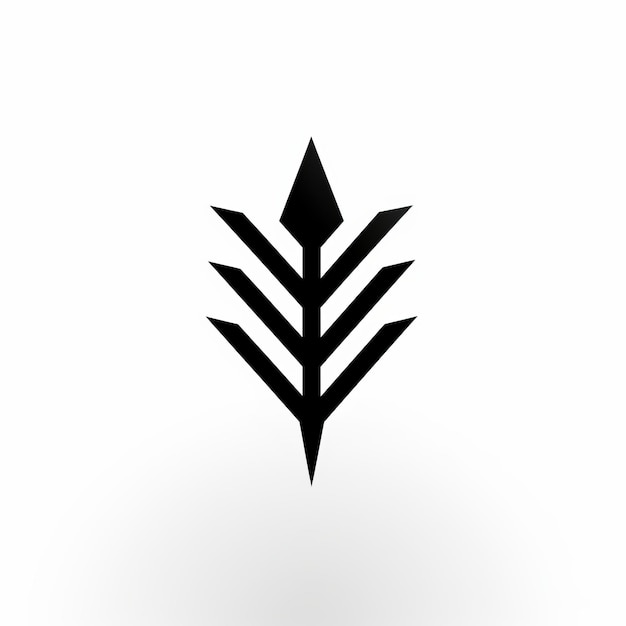Foto elohes design arrow icon disegno grafico di silhouette minimalista