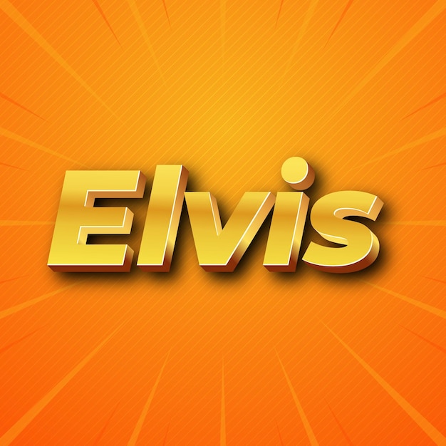 Elvis text effect gold jpg attractive background card photo confetti