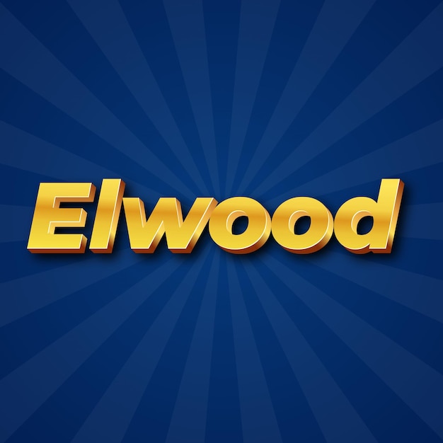 Elwood Text effect Gold JPG attractive background card photo