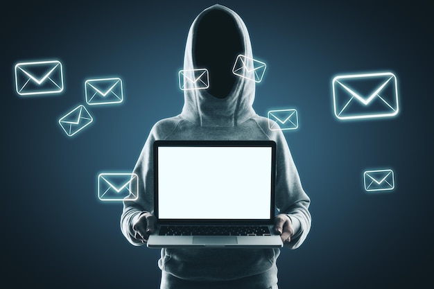 Email and criminal concept
