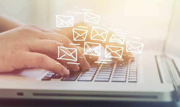 Email marketing e concetto di newsletter