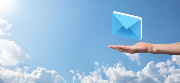 Email marketing and newsletter conceptContact us by newsletter email and protect your personal information from spam mail conceptScheme of direct sales in business List of clients for mailing