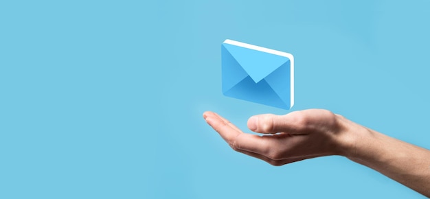 Email marketing and newsletter conceptContact us by newsletter email and protect your personal information from spam mail conceptScheme of direct sales in business List of clients for mailing