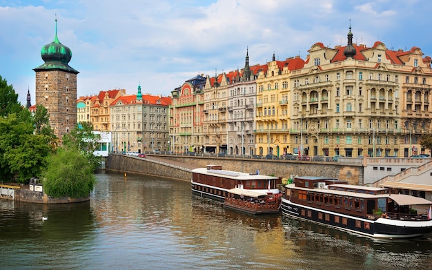 Embankment in Prague