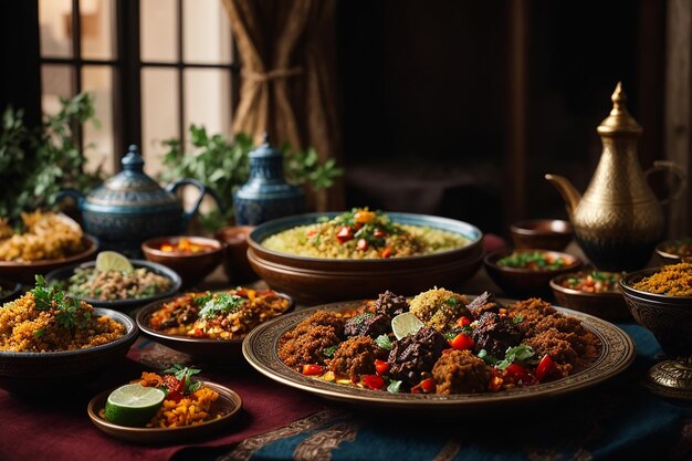 Embark on a Culinary Journey Arabic Cuisine's Colorful Feast from Kebabs to Pilaf Delights