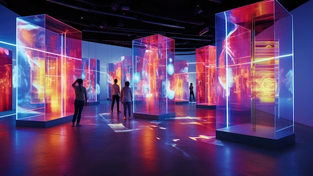 Photo embark on a journey through time and innovation at the new technology meets art exhibit