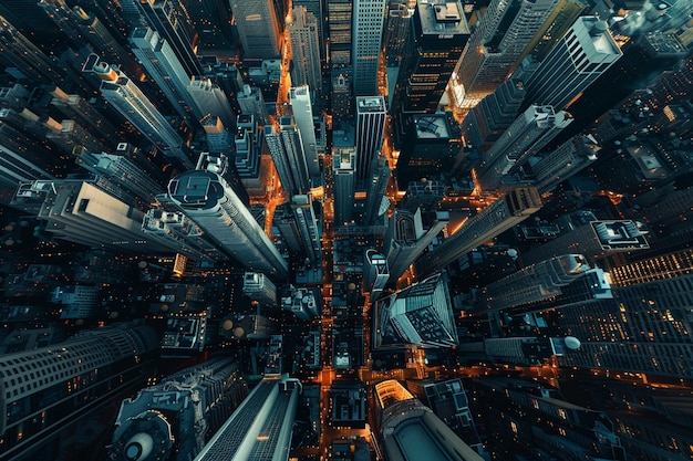 Photo embark on a mesmerizing journey above the urban ju generative ai