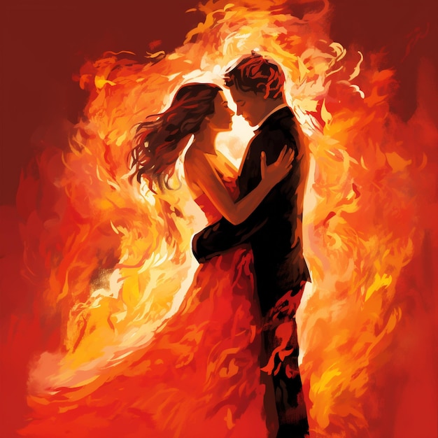 Ember of Love Vows Ignited in Passionate Flames