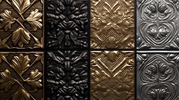 Photo embossed metal patterns