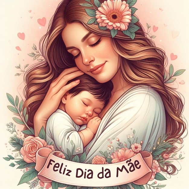 Embrace Amor Infant Feliz Dia da Me