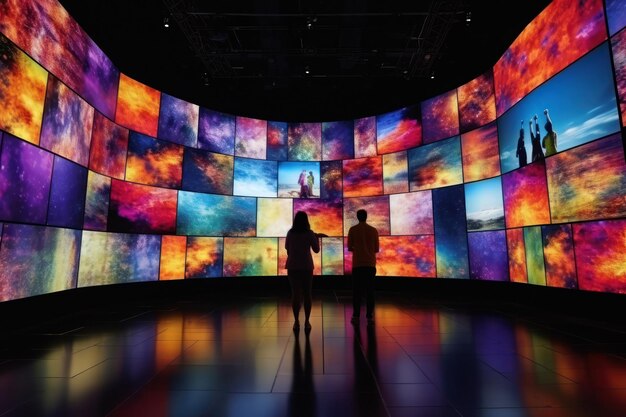 Photo embrace the future of visual entertainment unveiling the ultimate wall of video screens for an immersive multimedia experience like never before