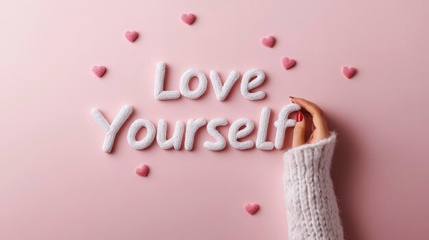 Photo embrace selflove and care with this heartwarming motivational message