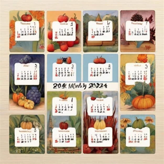 Фото Принимайте предстоящий год календарь 2024 организуйте план и воспользуйтесь каждым днем