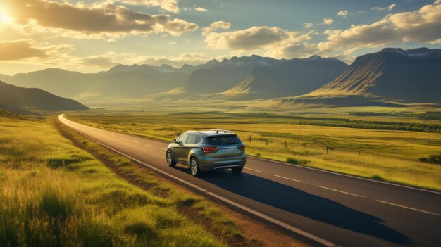 Embrace unbounded freedom conquer majestic mountainous landscapes in your car's journey