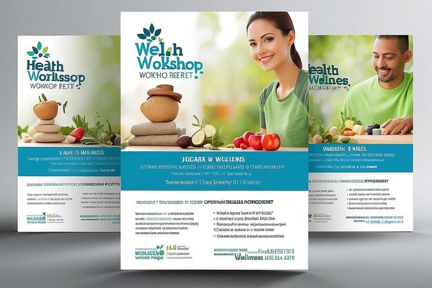 Foto embrace wellness gezondheid en wellness workshop flyer