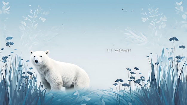 Embrace the wonders of world wild banner celebrating nature's splendor and wildlife diver sit