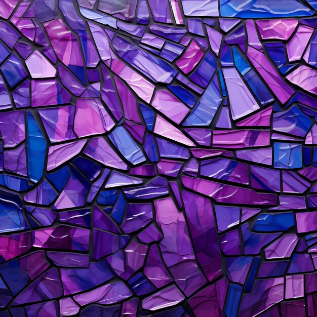 Embracing Elegance A Captivating Purple Mozaic Glass Background Painting