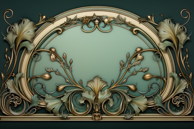 Embracing Elegance The Enchanting Art Nouveau Border