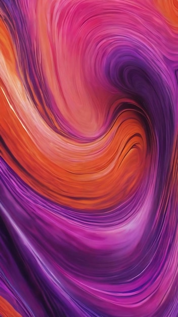 Embracing the enchanting charm of liquid beauty orange pink purple psychedelic swirl trippy artwork