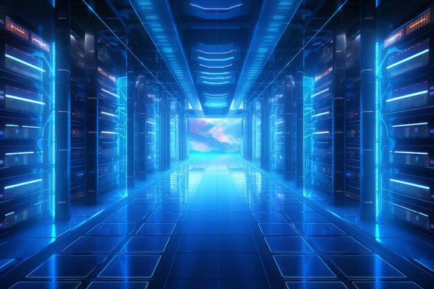 Premium AI Image  Embracing the Future A Glimpse into the Illuminated 