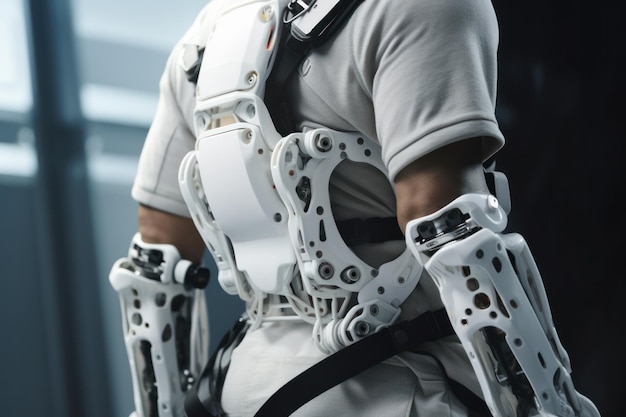 Photo embracing future healthcare with a robotic aiassisted exoskeleton for improved mobility