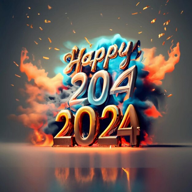 Premium AI Image  Embracing Joy and Prosperity in the New Year 2024
