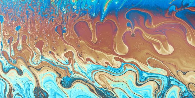 Photo embracing the mystical aura of liquid art in oil