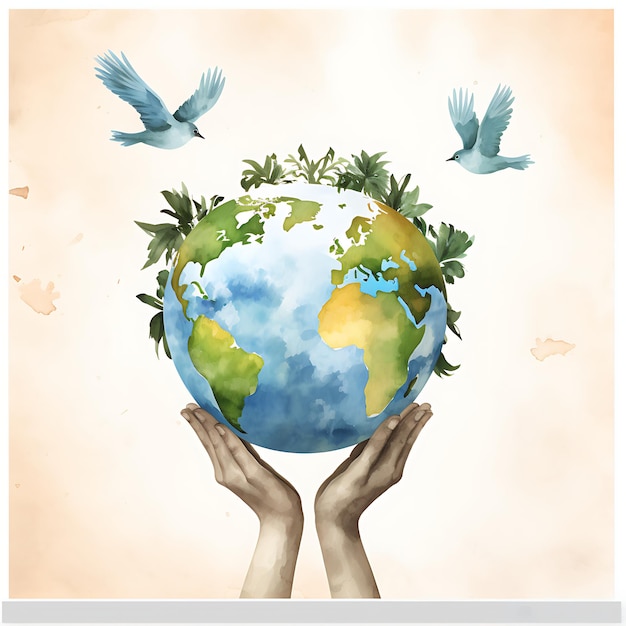 세계 평화 를 수용 하는 것 자유, 행복, 세계적 조화 의 포스터