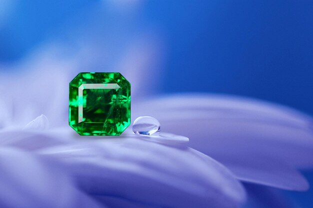 Emerald beauty shot gemstone natural