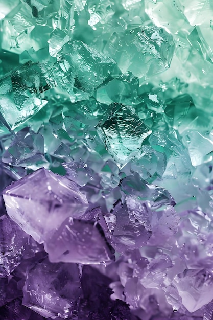 Emerald Green and Amethyst Purple Gradient Bliss